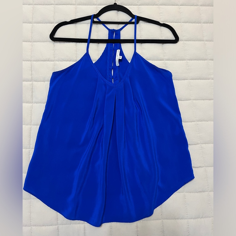 Amanda Uprichard Cobalt Silk Camisole